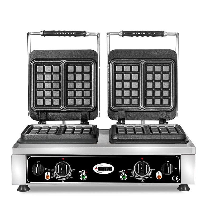 GMG KGW 22 Kare Model Waffle Makinesi, Çift Kapaklı
