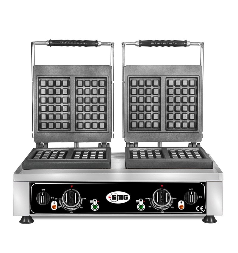 GMG KGW 5530 WE Çift Kapaklı Waffle Makinesi, Çift Kareli 2 x 10 x 17 x 1,5 cm