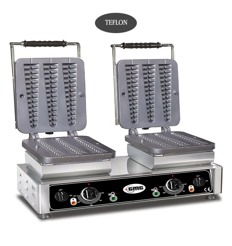 GMG WE 23 Stick Model Waffle Makinesi, Çift Kapaklı