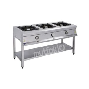 Görkem 3 Gözlü Taban Raflı Ocak Gazlı 150x60 Cm