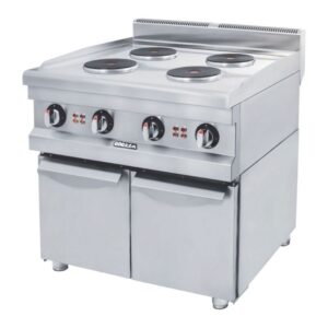 Görkem 600 Seri 4 Yuvarlak Pleytli Ocak Dolaplı Elektrikli 60x61 Cm