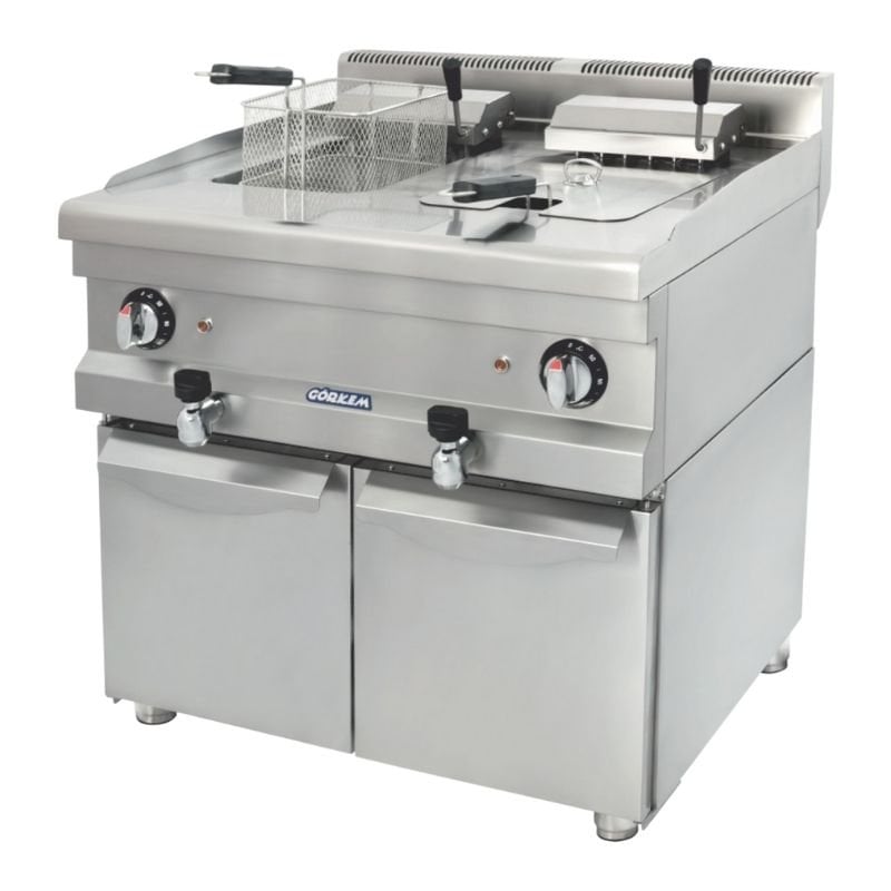 Görkem 600 Seri Fritöz Dolaplı Gazlı 9+9 Lt 60x61 Cm