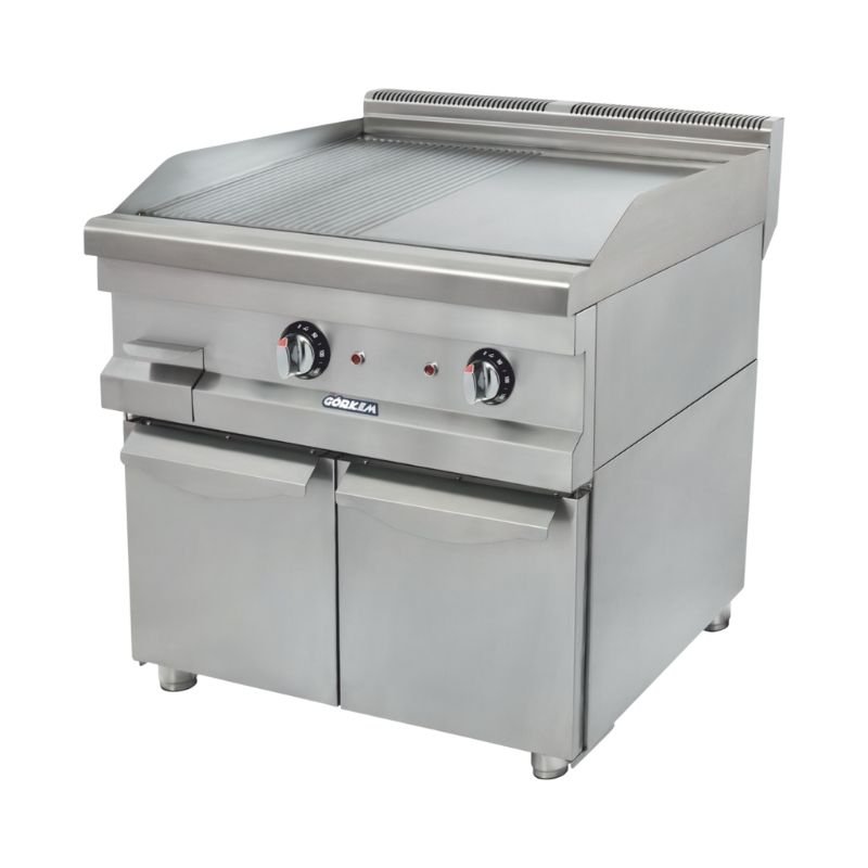 Görkem 600 Seri Yarı Oluklu Pleyt Izgara Dolaplı Gazlı 60x61 Cm