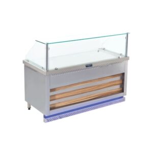 Görkem Böreklik Tezgah Tip Camlı Elektrikli 200x70 Cm