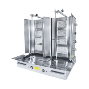 Görkem Döner Ocağı Alttan Motorlu Hareketli 5+5 Radyanlı Yanyana Gazlı