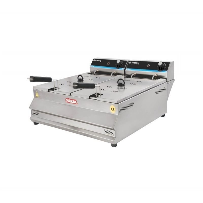 Görkem Fritöz Set Üstü Elektrikli 10+10 Lt 66,5x70 Cm