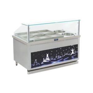 Görkem Kuru Yemek Tezgahı 6+4 Tepsili Gazlı 185x85 Cm