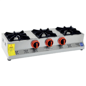 Himaksan 3’lü Set Üstü Mini Ocak, Doğalgazlı 80x30 Cm HMK-MN 3