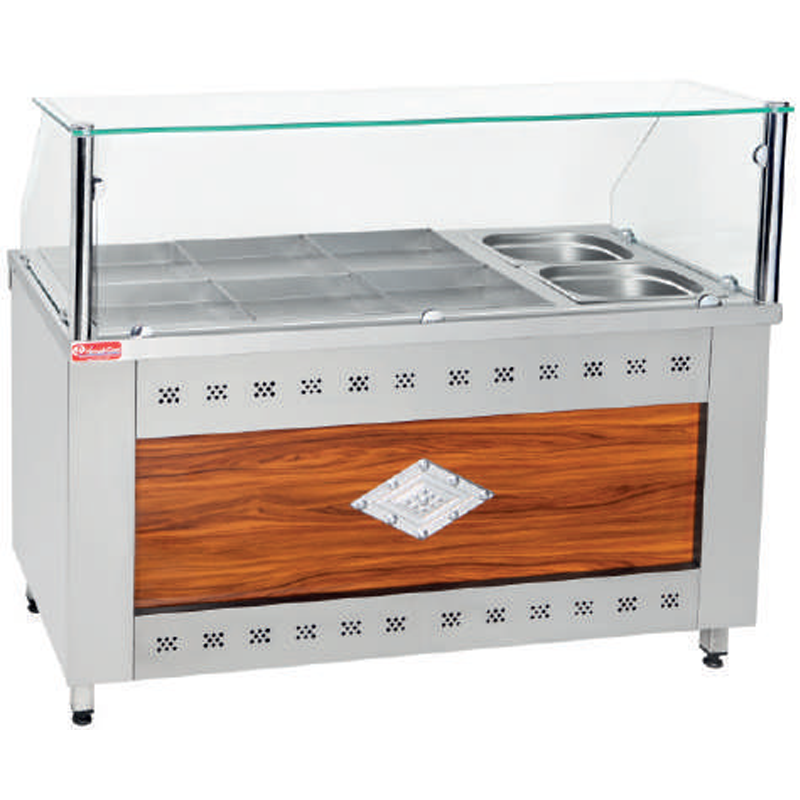 Himaksan 6 Gözlü 2 Çorba Kapasiteli Benmari, Elektrikli HMK-BSE 6x2