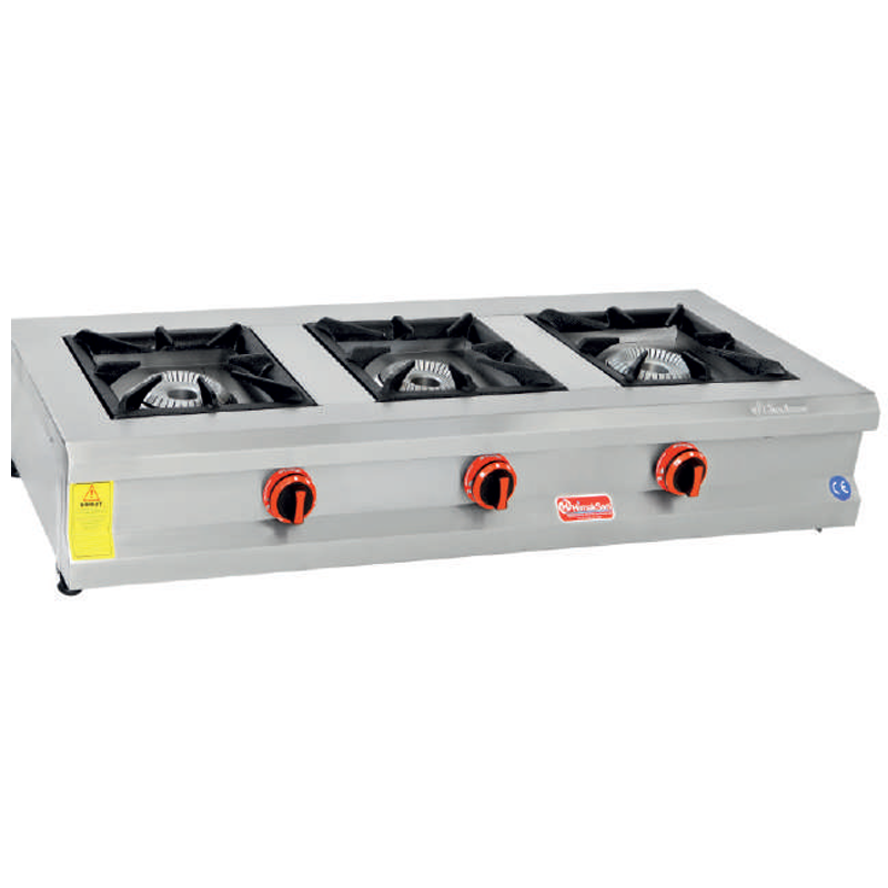 Himaksan Set Üstü 3’Lü Ocak, Doğalgazlı 130x50 Cm HMK-SOG 1350