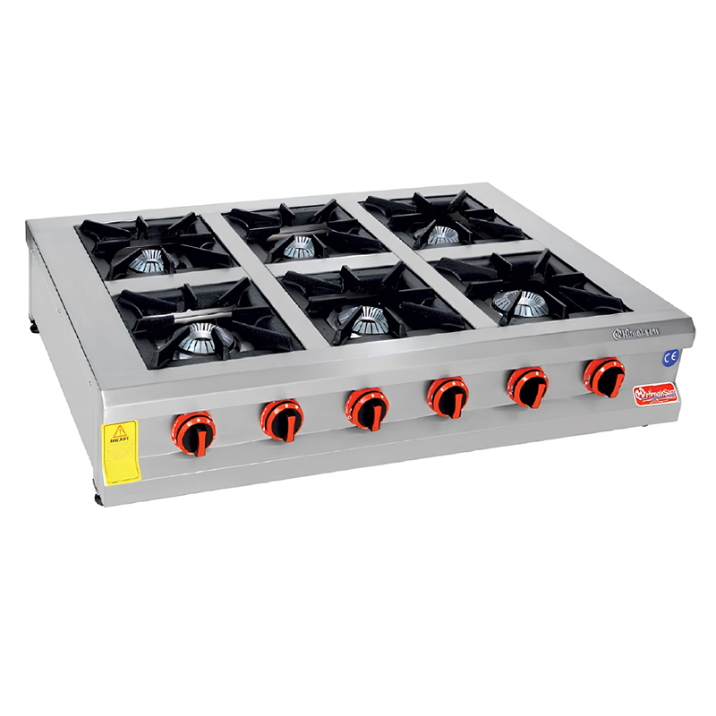Himaksan Set Üstü 6’Lı Ocak, LPG’li 120x80 Cm HMK-SOG 1280 CE