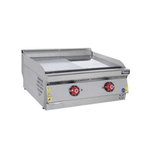 Himaksan Set Üstü Yarı Nevrürlü Pleyt Izgara, Elektrikli, 80x70 cm HMK-PIEN 873