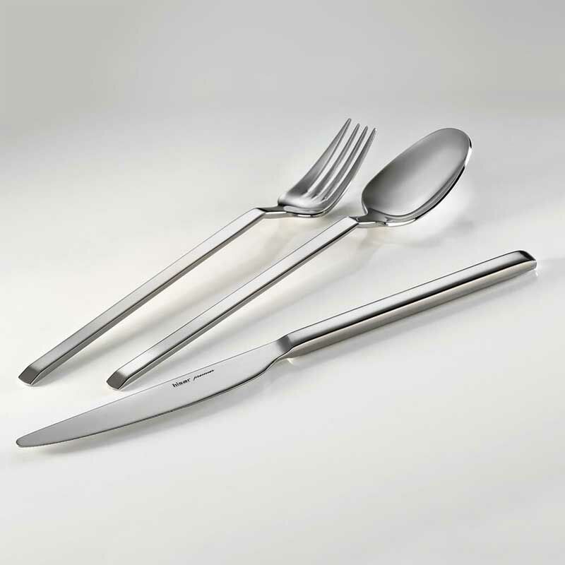 Hisar Orlando 84 Parça Çelik Çatal Kaşık Bıçak Seti - Görsel 2