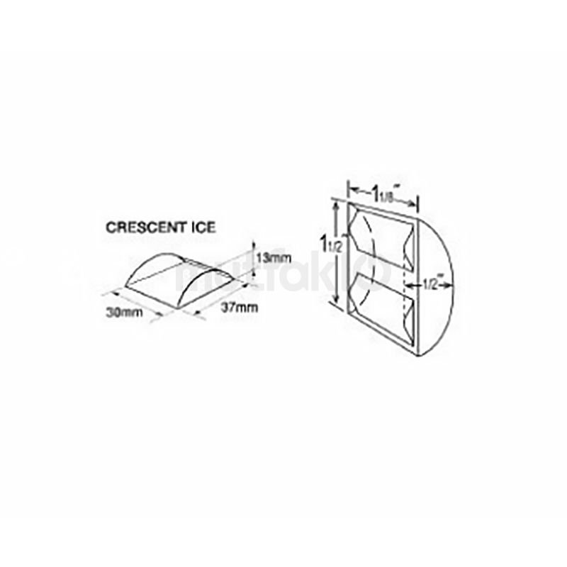 Hoshizaki 80 Kg Hilal Buz Makinası, Kendinden Hazneli KM-80B - Görsel 3