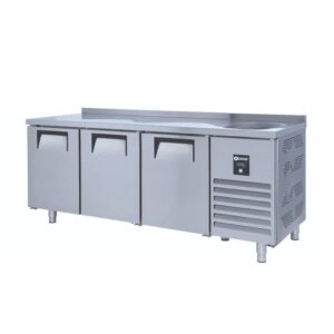 İceinox CTS 440 S Tezgah Tip 3 Kapılı Evyeli Buzdolabı 440 L 304 K 200x60x85 Cm