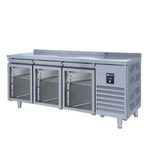İceinox CTS 440 UG CR Tezgah Tip Snack Seri 3 Cam Kapılı Buzdolabı 440 L 403 K 200x60x85 cm