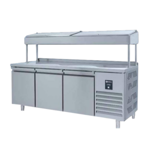 İceinox PTS-H 515 Make Up Snack Seri Yüksek 3 Kapılı Buzdolabı 515 L 304 K 200x70x85/140 cm