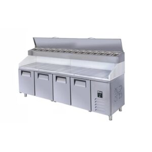 İceinox PTS-HM 650 CR Mermerli Make Up 4 Kapılı Buzdolabı 650 L 430 K 250x70x130 cm