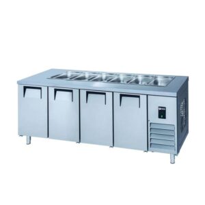 İceinox STS 650 4 Kapılı Servis Buzdolabı 304 K 7 Adet 1/1-150 GN Kapasiteli 650 L