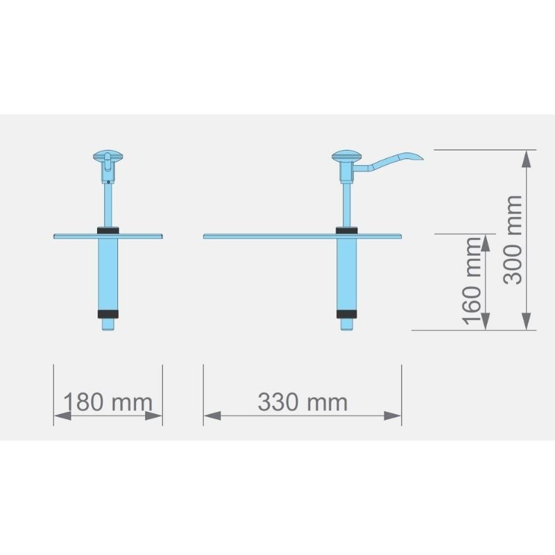 Kalando KD-002 Gastronorm Basmalı Sos Pompa Ünitesi GN 1/3 Beyaz - Görsel 3