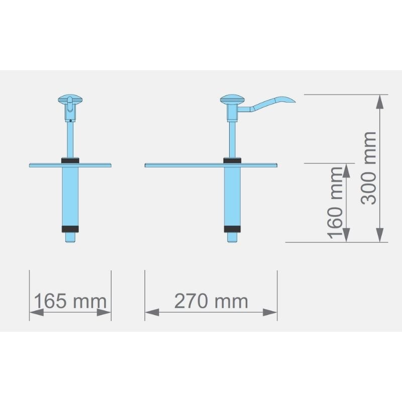 Kalando KD-002 Gastronorm Basmalı Sos Pompa Ünitesi GN 1/4 Turuncu - Görsel 3