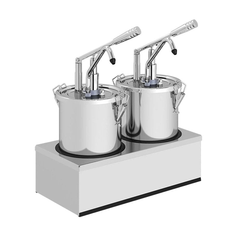 Kalando KD-002 Kollu Sos Pompası İkili Paslanmaz Kilitli 2x4.5 L