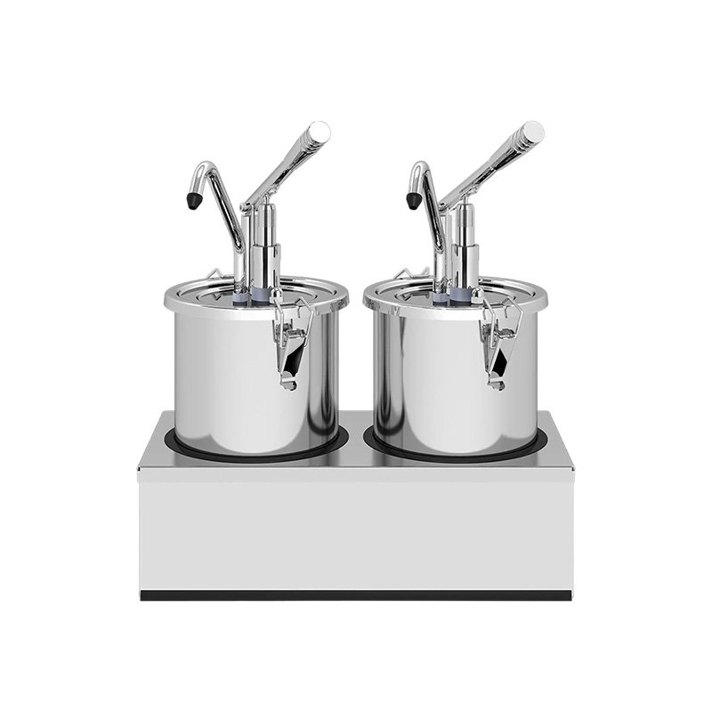 Kalando KD-002 Kollu Sos Pompası İkili Paslanmaz Kilitli 2x4.5 L - Görsel 2