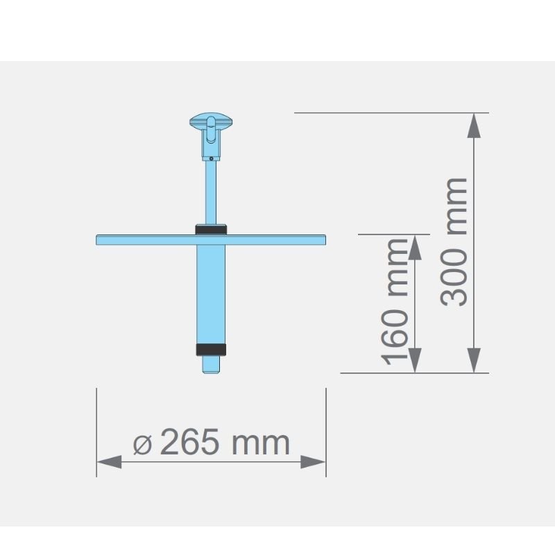 Kalando KD-010-265 Basmalı Sos Pompası Ünitesi 9-10 L Kova Uyumlu Ø265mm Beyaz - Görsel 3