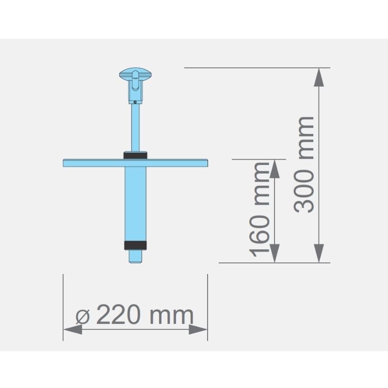 Kalando KD-010-5-220 Basmalı Sos Pompası Ünitesi 5 L Kova Uyumlu Ø220mm Kırmızı - Görsel 3