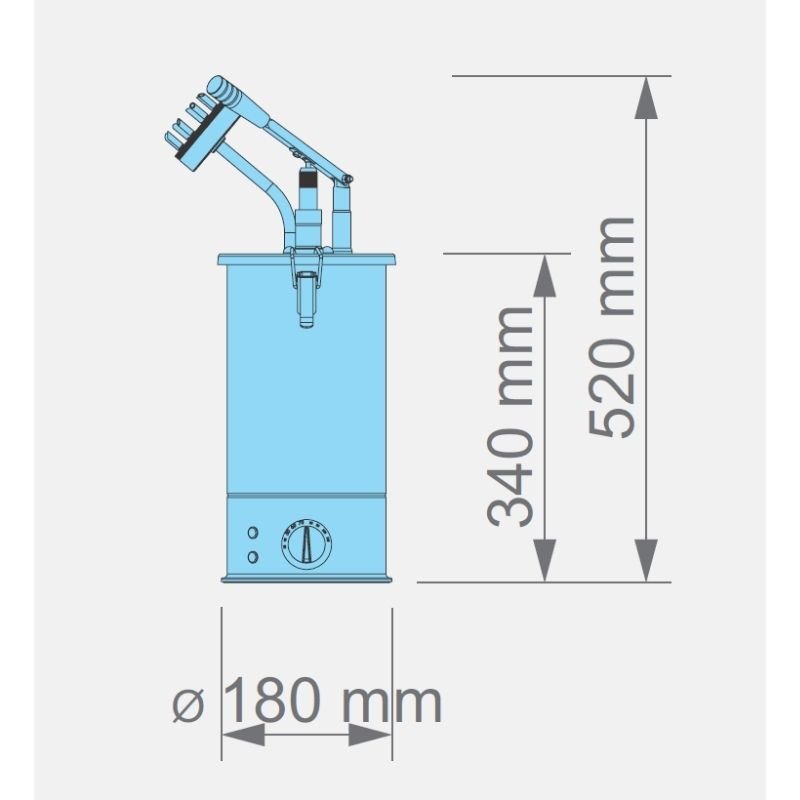 Kalando KD-01720 Benmari Isıtmalı Sos Pompası Çoklu Enjekte Dolum İğneli Paslanmaz 3 L - Görsel 3
