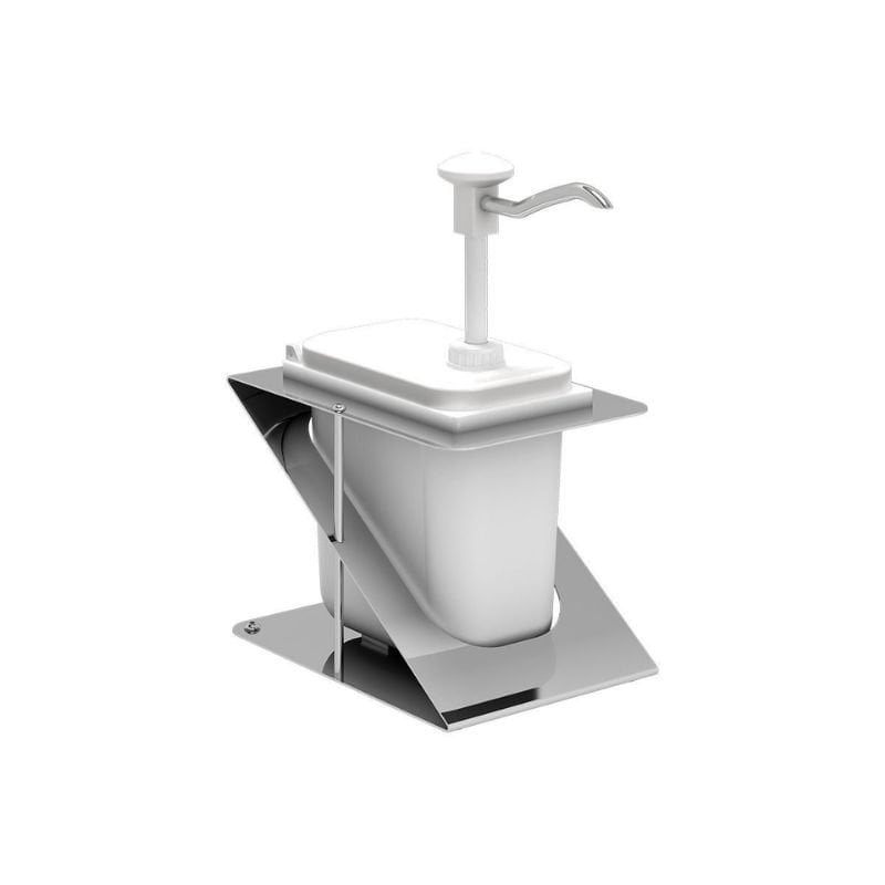 Kalando KDP-003 Basmalı Sos Pompası Tekli Z Stant Plastik 1.9 L Beyaz