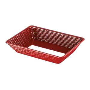 Külsan 14037.R Thermoset Hena Ekmek Sepeti 37x27 cm Kırmızı