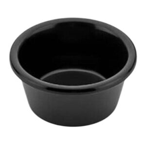 Külsan Thermoset Ramekins Minimal 5.8 cm 2.7 cm Yükseklik 30 ml Siyah