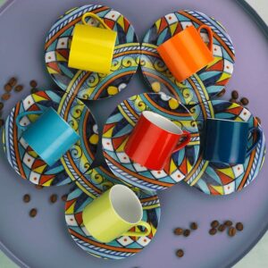 Kütahya Porselen Rüya 6'lı Kahve Takımı Boya&Nano (Dek Dg402)