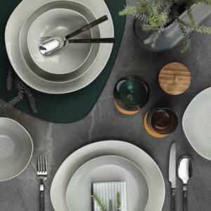 Kütahya Porselen Soho 24 Parça Yemek Takımı Pearl Yeşil