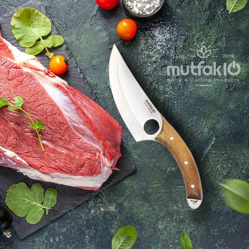 Mutfak10 El Yapımı Kamp Ve Şef Bıçağı Ceviz Sap - Görsel 3