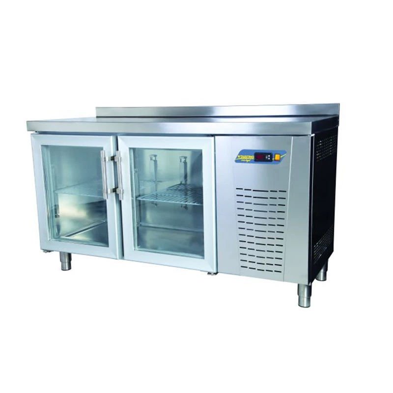 NDustrio 2 Cam Kapılı Tezgah Tip Snack Buzdolabı, TPS-62-GD - Görsel 2