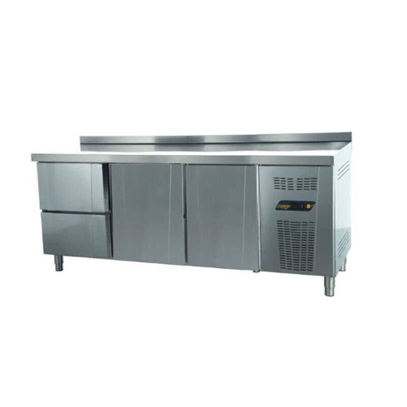 NDustrio 2 Çekmeceli 2 Kapılı Tezgah Tip Pastane Derin Dondurucu, TNP-83-2D