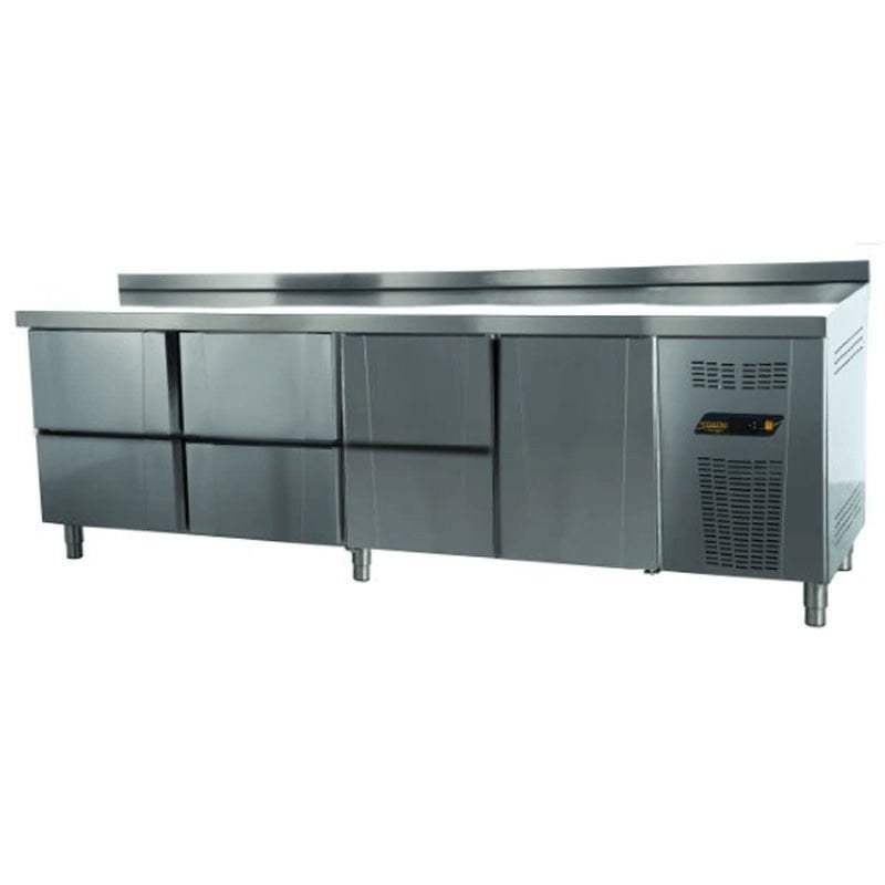 NDustrio 6 Çekmeceli 1 Kapılı Tezgah Tip Snack Derin Dondurucu, TNS-64-6D