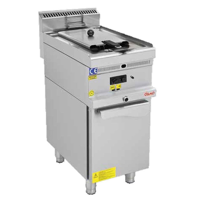 Osimo Gazlı Fritöz, 12 Litre, Dolaplı, 700 Seri, 8 kW, Tahliye Musluklu