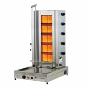 Öztiryakiler 5 Radyanlı Alttan Motorlu Döner Ocağı, Gazlı