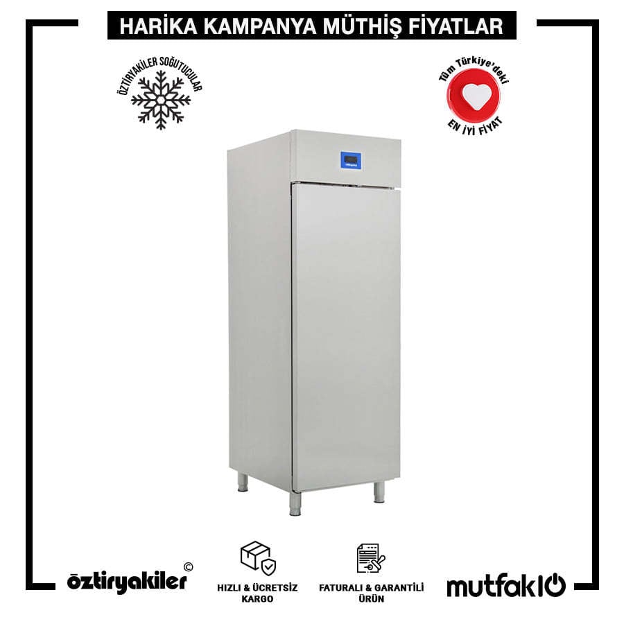 Öztiryakiler 600 NMV Tek Kapı Dik Tip Buzdolabı Ekonomik 304 Kalite - Görsel 2