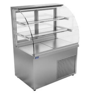 Öztiryakiler Bombe Camlı Nötr Teşhir Dolabı 180x70 Cm 430 L