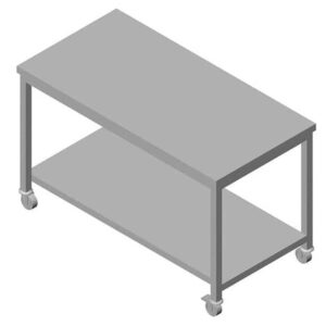 Öztiryakiler Çalışma Tezgahı Taban Raflı Hareketli 120x60 Cm