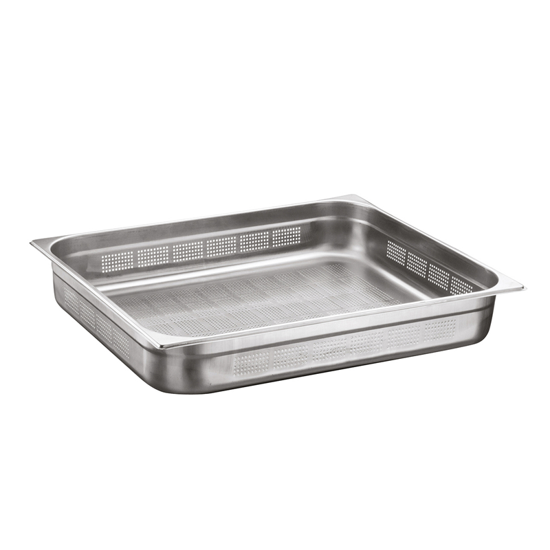 Öztiryakiler Delikli Gastronorm Küvet, GNP 2/1x40, 53x65x4 cm