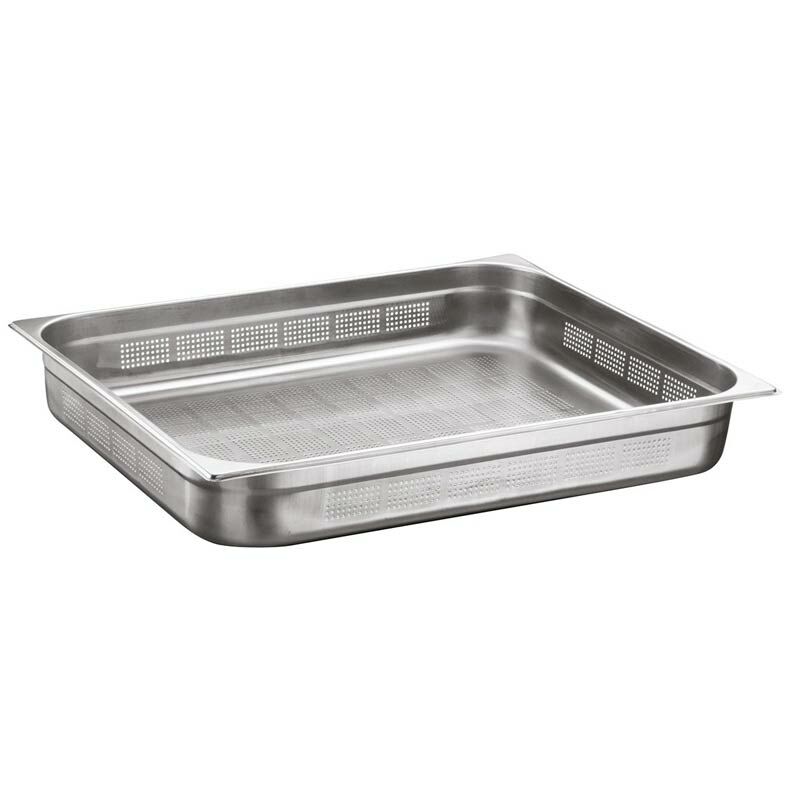 Öztiryakiler Gastronorm Küvet, Delikli, Standart, GNP 2/1-100, 53x65x10 cm