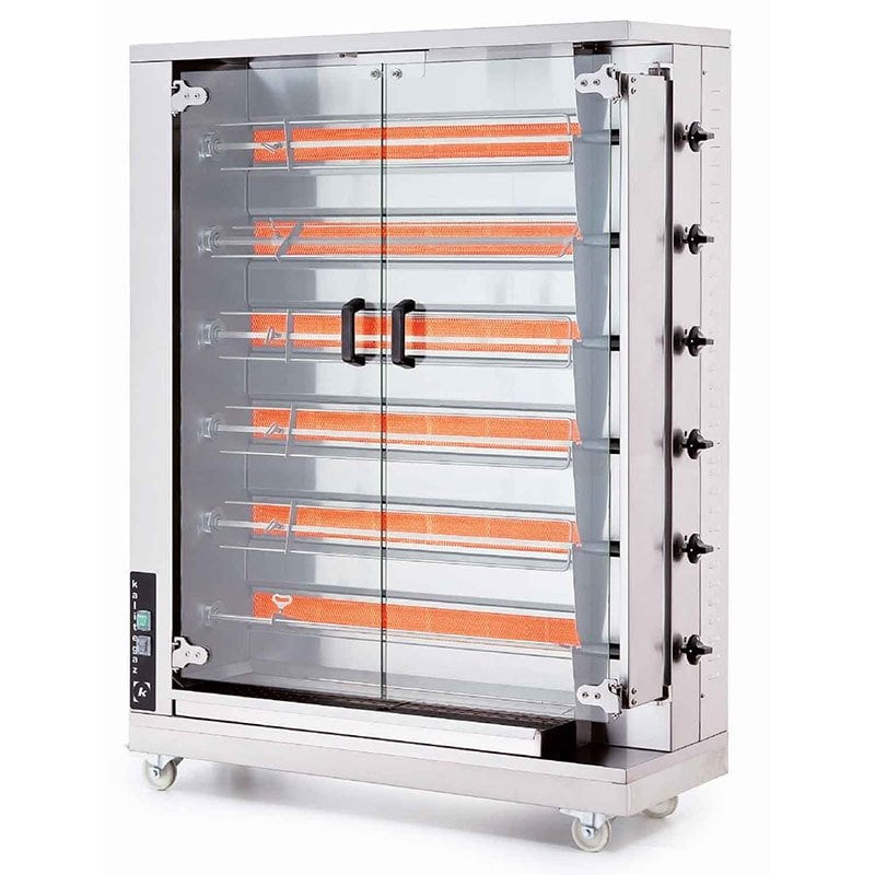 Öztiryakiler Gazlı 6 Şiş 24-30 Piliç Kapasiteli Piliç Çevirme Makinesi - Görsel 2