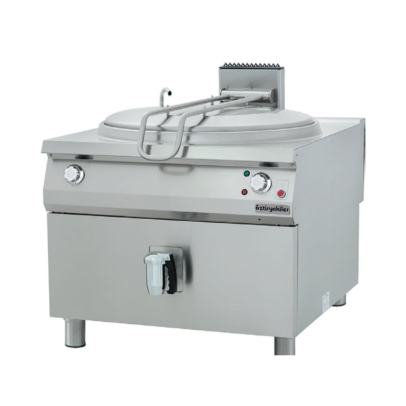 Öztiryakiler İndirekt Kaymatma Tenceresi Silindirik Kazanlı Gazlı 250 L 100x110x85 Cm