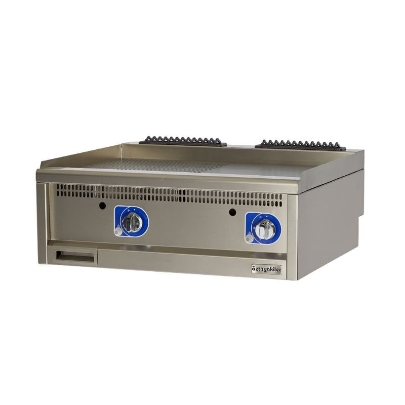 Öztiryakiler Optimum 700 Seri Düz Grill Plate Set Üstü Gazlı 80*70
