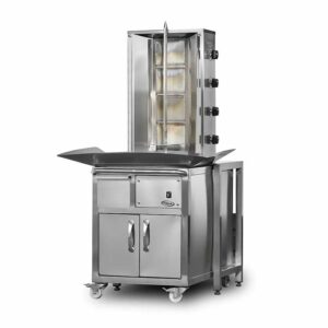 Pimak 4 Radyanlı Arabalı Döner Makinası Gazlı